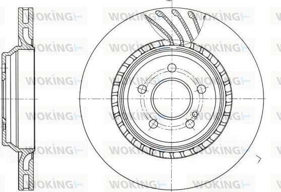 Woking D61740.10 - Гальмівний диск autozip.com.ua