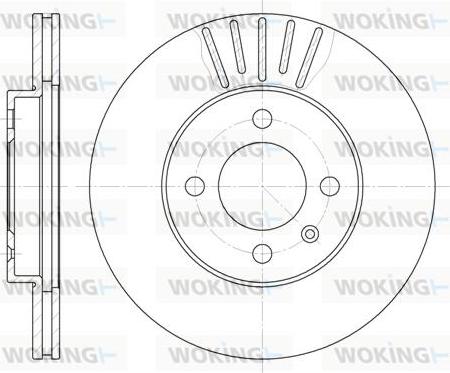 Woking D6175.10 - Гальмівний диск autozip.com.ua