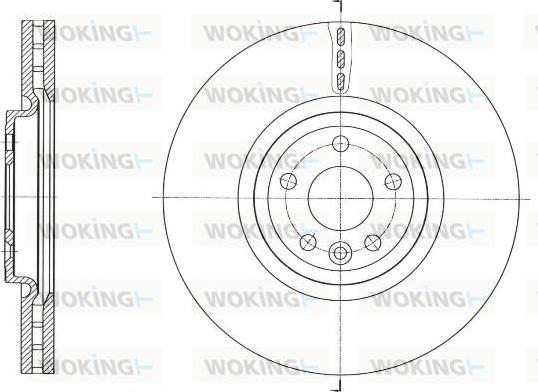 Woking D61758.10 - Гальмівний диск autozip.com.ua