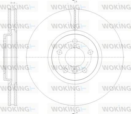 Woking D61789.10 - Гальмівний диск autozip.com.ua
