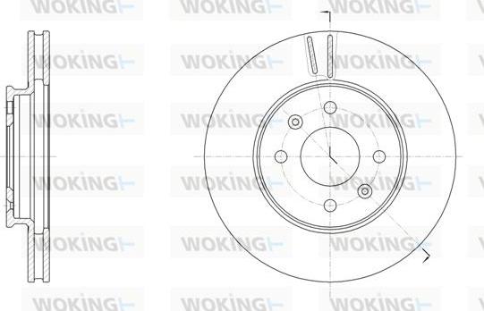 Woking D61784.10 - Гальмівний диск autozip.com.ua