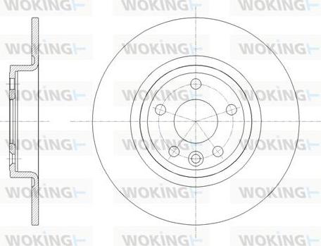 Woking D61785.00 - Гальмівний диск autozip.com.ua