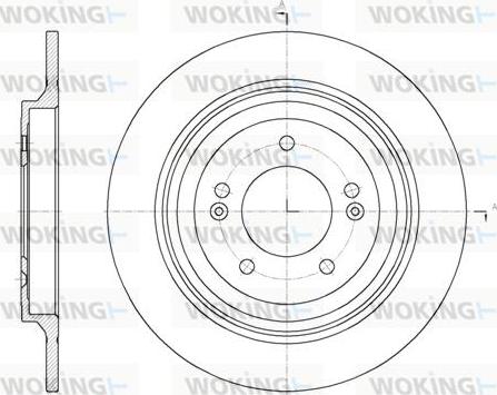 Woking D61780.00 - Гальмівний диск autozip.com.ua