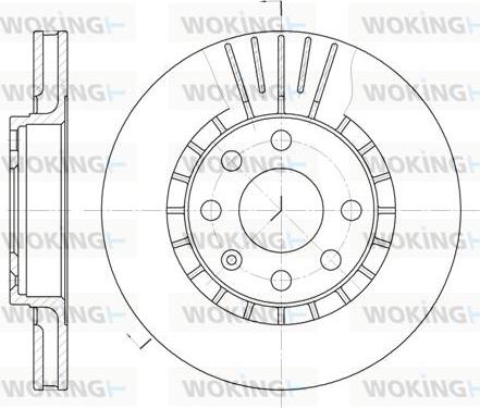 Woking D6178.10 - Гальмівний диск autozip.com.ua