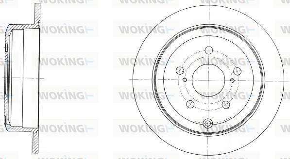 Woking D61732.00 - Гальмівний диск autozip.com.ua