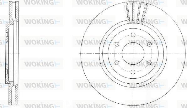 Woking D61729.10 - Гальмівний диск autozip.com.ua