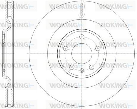 Woking D61775.10 - Гальмівний диск autozip.com.ua