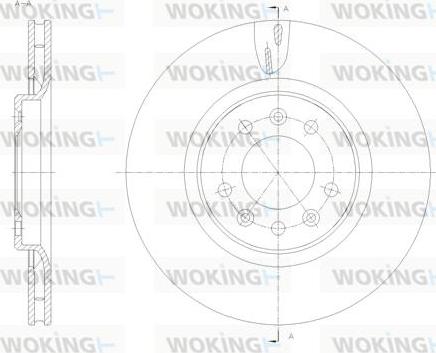 Woking D61776.10 - Гальмівний диск autozip.com.ua