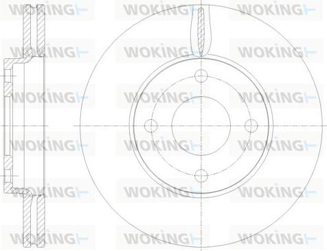 Woking D61778.10 - Гальмівний диск autozip.com.ua