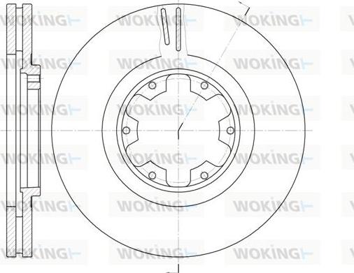 Woking D6899.10 - Гальмівний диск autozip.com.ua