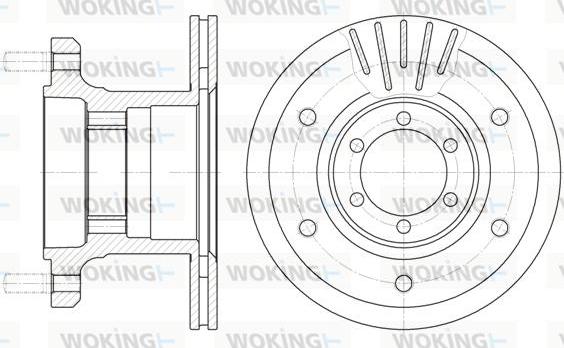 Woking D6894.10 - Гальмівний диск autozip.com.ua