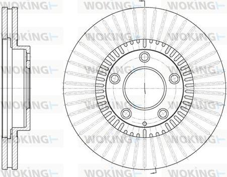 Woking D6898.10 - Гальмівний диск autozip.com.ua