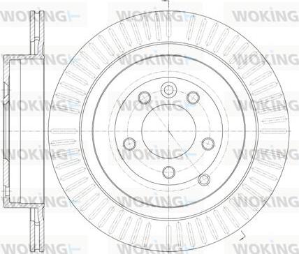 Woking D6849.10 - Гальмівний диск autozip.com.ua