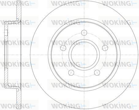 Woking D6846.00 - Гальмівний диск autozip.com.ua