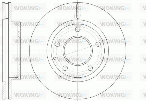 Woking D6841.10 - Гальмівний диск autozip.com.ua