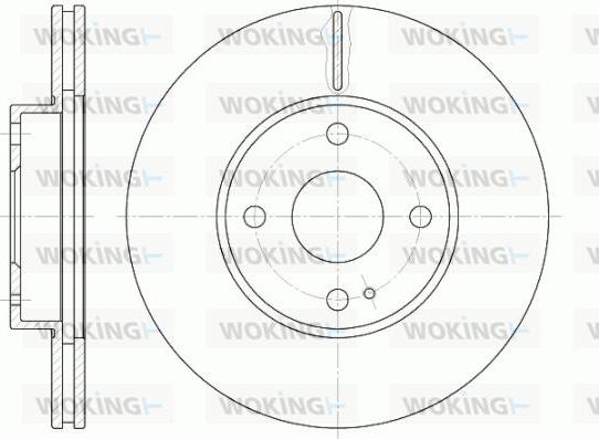 Woking D6843.10 - Гальмівний диск autozip.com.ua