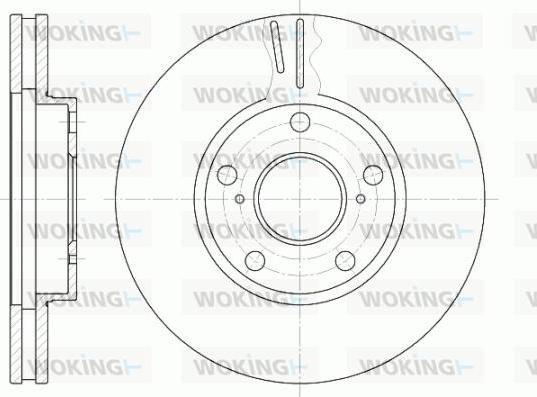 Woking D6842.10 - Гальмівний диск autozip.com.ua