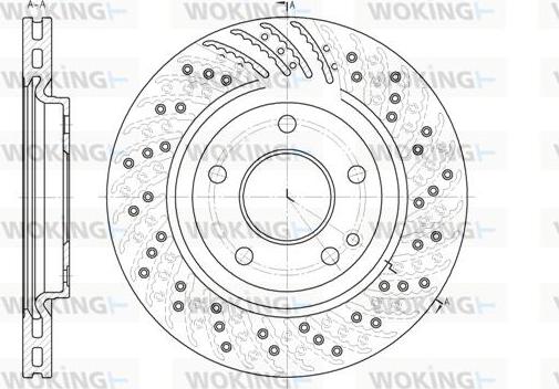 Woking D6859.10 - Гальмівний диск autozip.com.ua