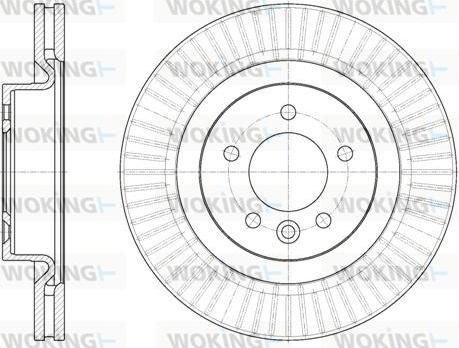 Woking D6851.10 - Гальмівний диск autozip.com.ua