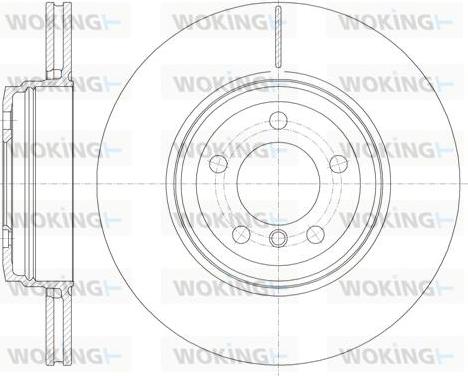 Woking D6852.10 - Гальмівний диск autozip.com.ua