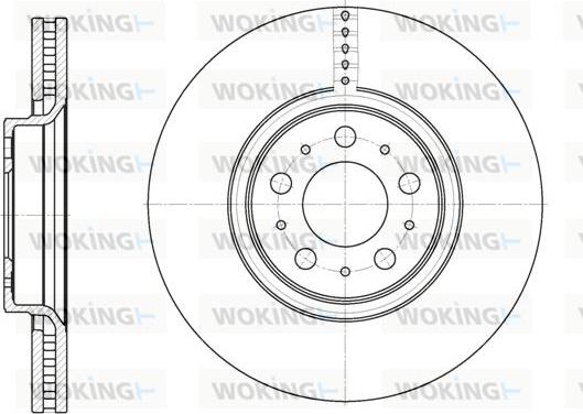 Woking D6866.10 - Гальмівний диск autozip.com.ua