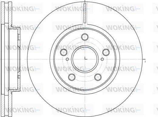 Woking D6862.10 - Гальмівний диск autozip.com.ua