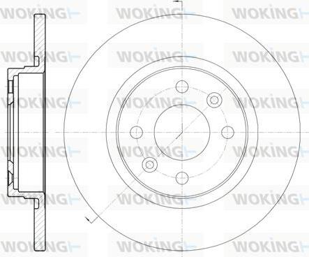 Woking D6809.00 - Гальмівний диск autozip.com.ua