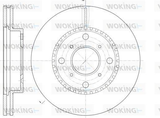 Woking D6804.10 - Гальмівний диск autozip.com.ua