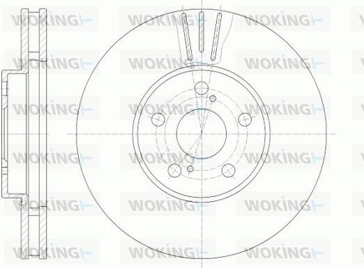 Woking D6819.10 - Гальмівний диск autozip.com.ua