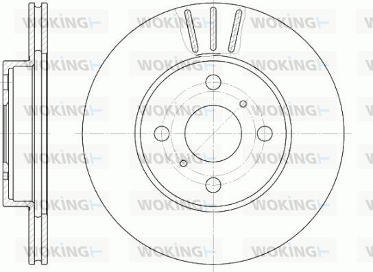 Woking D6814.10 - Гальмівний диск autozip.com.ua