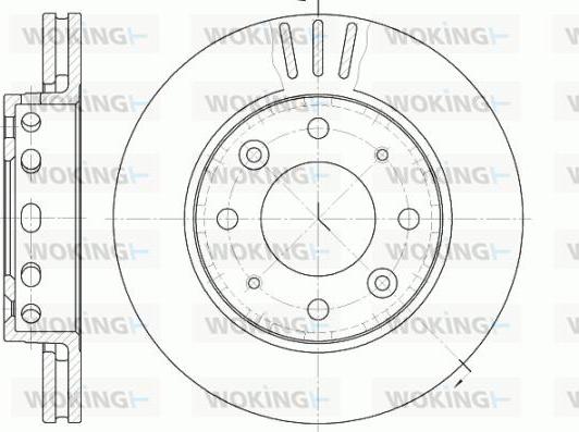 Woking D6815.10 - Гальмівний диск autozip.com.ua