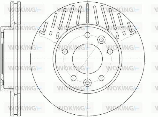 Woking D6885.10 - Гальмівний диск autozip.com.ua