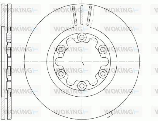 Woking D6882.10 - Гальмівний диск autozip.com.ua