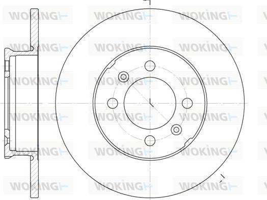 Woking D6839.00 - Гальмівний диск autozip.com.ua