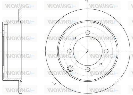 Woking D6838.00 - Гальмівний диск autozip.com.ua