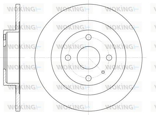 Woking D6833.00 - Гальмівний диск autozip.com.ua