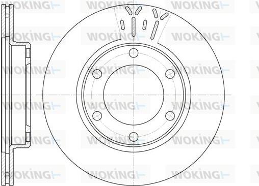 Woking D6824.10 - Гальмівний диск autozip.com.ua