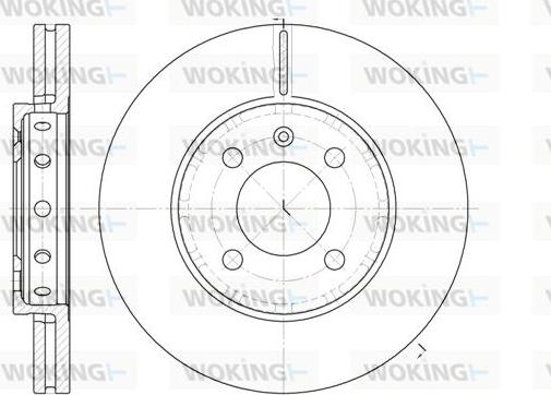 Woking D6826.10 - Гальмівний диск autozip.com.ua