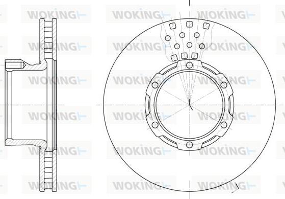 Woking D6821.10 - Гальмівний диск autozip.com.ua