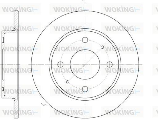 Woking D6879.00 - Гальмівний диск autozip.com.ua