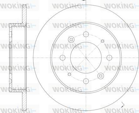 Woking D6874.00 - Гальмівний диск autozip.com.ua