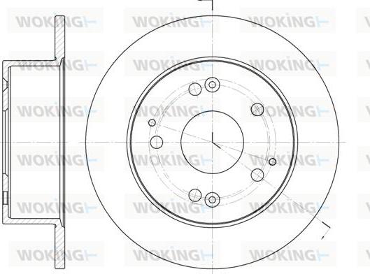 Woking D6875.00 - Гальмівний диск autozip.com.ua