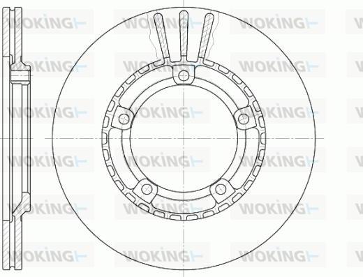 Woking D6870.10 - Гальмівний диск autozip.com.ua