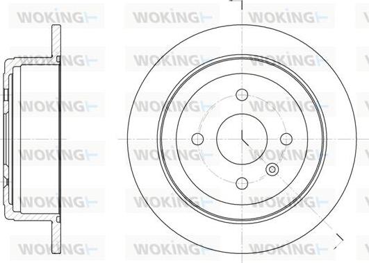 Woking D6873.00 - Гальмівний диск autozip.com.ua