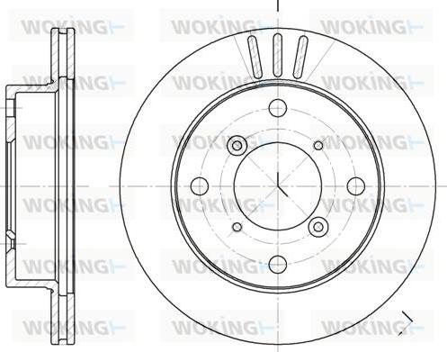 Woking D6399.10 - Гальмівний диск autozip.com.ua