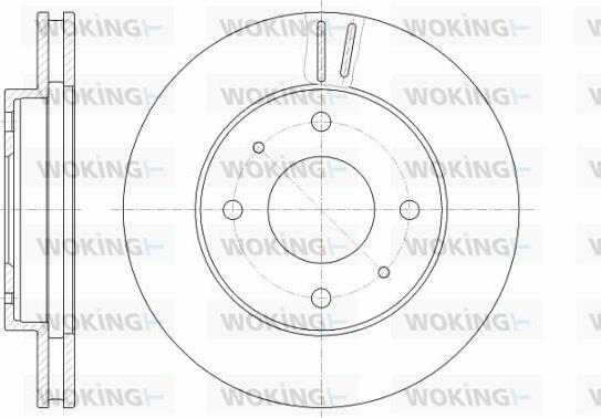 Woking D6394.10 - Гальмівний диск autozip.com.ua