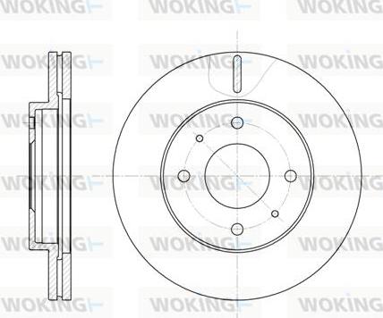 Woking D6391.10 - Гальмівний диск autozip.com.ua