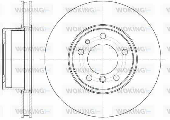 Woking D6349.10 - Гальмівний диск autozip.com.ua