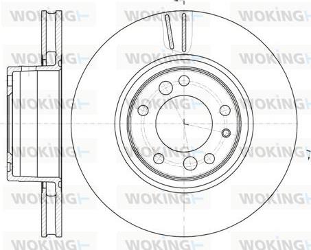 Woking D6346.10 - Гальмівний диск autozip.com.ua