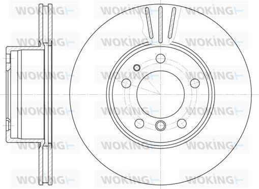 Woking D6348.10 - Гальмівний диск autozip.com.ua